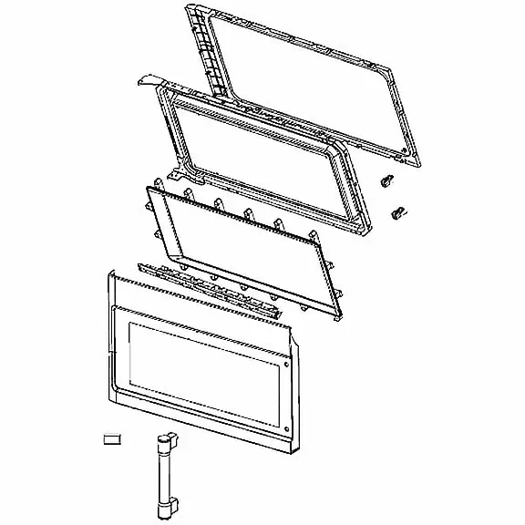 Whirlpool W11041340 Complete Door - White REPLACEMENT W11023933