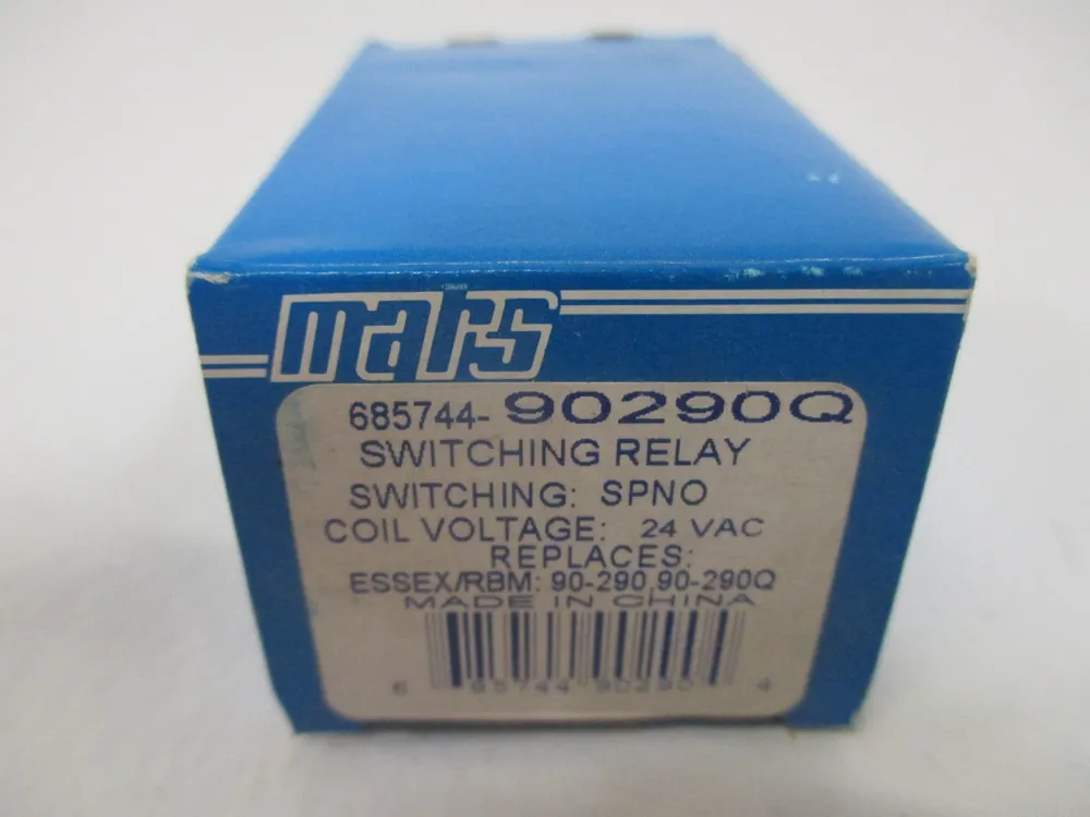 Mars 90290Q 50/60 HZ, 18 AMP, SPST, Switching Relay, 24 VAC Coil REPLACES Essex/RBM 90-290, 90-290Q