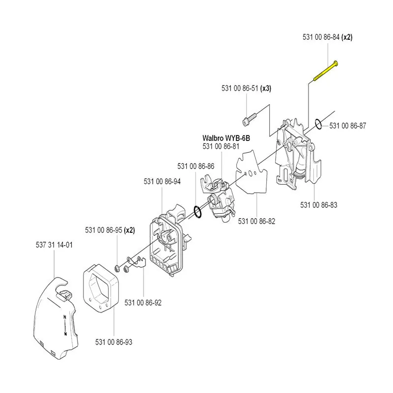 Husqvarna 531008684 Screw