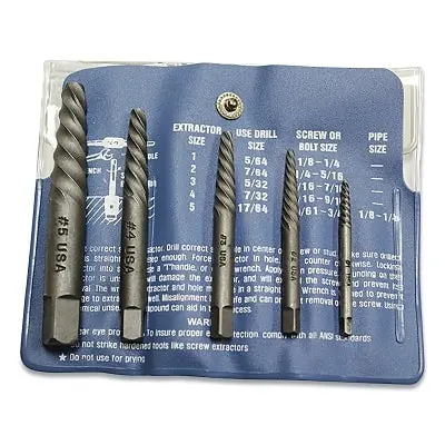 Mayhew Tools 65085 5 Pc Screw Extractor Set