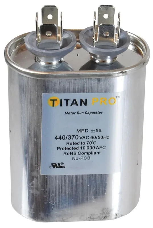Packard TOCF2 Titan Pro Motor Run Capacitor 2 MFD 440/370V Oval