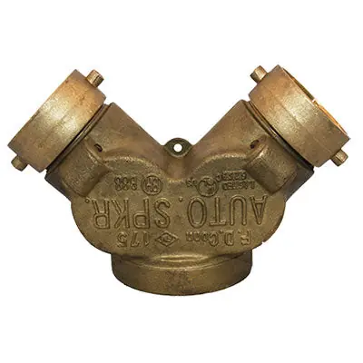 Fire Protection Prod 09-121-00 4 in. FNPT x 2-1/2 in. NST Swivel x 2-1/2 in. NST Swivel Straight Siamese FDC Double Clapper