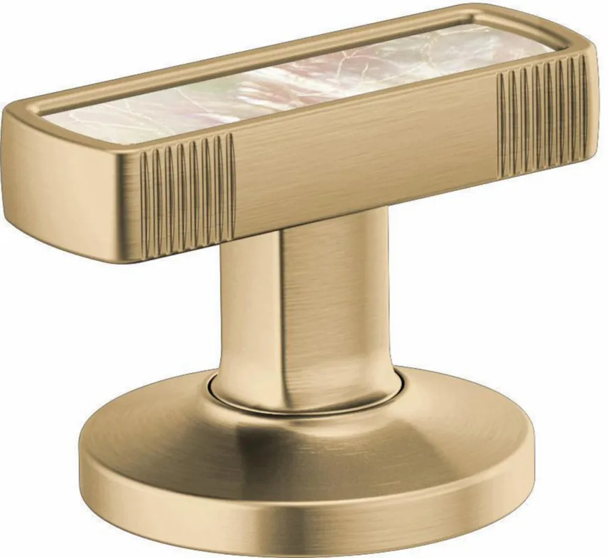 Delta Faucet HI5306-GLPL Bathroom Faucet Knob Handle Kit with Mother of Pearl Inlay