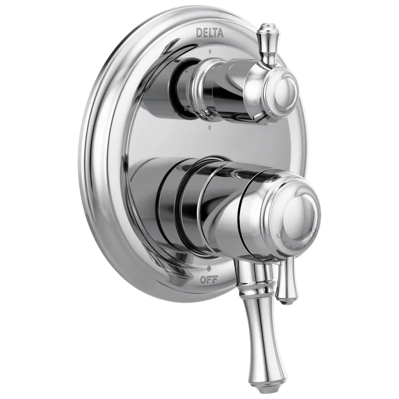 Delta Faucet T27997-PN Cassidy Traditional Monitor 17 Series Valve Trim with 6-Setting Integrated Diverter