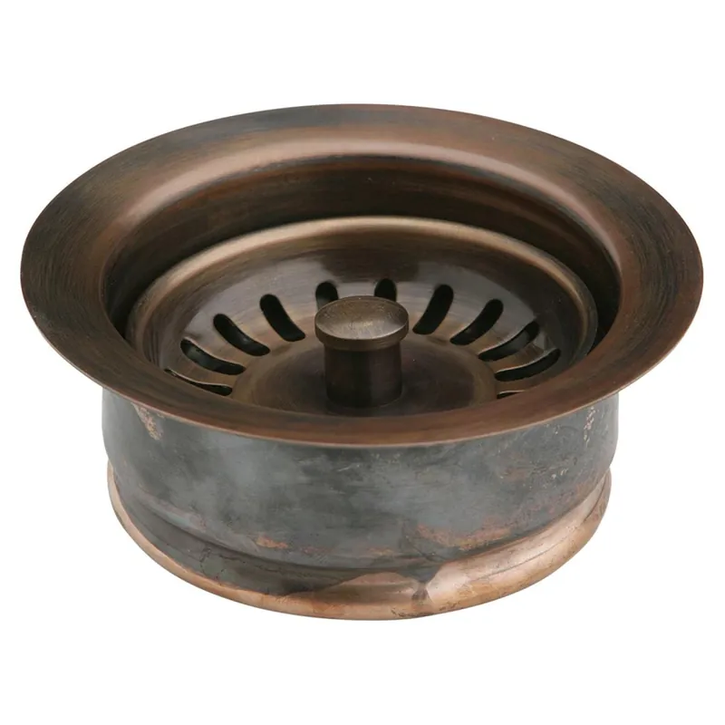 Elkay LKD35AC Drain Fitting Antique Copper Disposer Flange And Removable Strainer