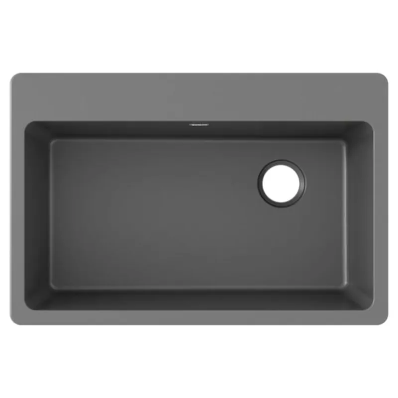 Elkay ELG13322GY0 Quartz Classic 33 x 22 in Drop-in Kitchen Sink