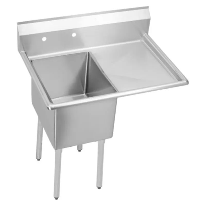 Elkay SE1C18X18-R-18X Dependabilt Stainless Steel One Compartment Sink with 18 inches Right Drainboard
