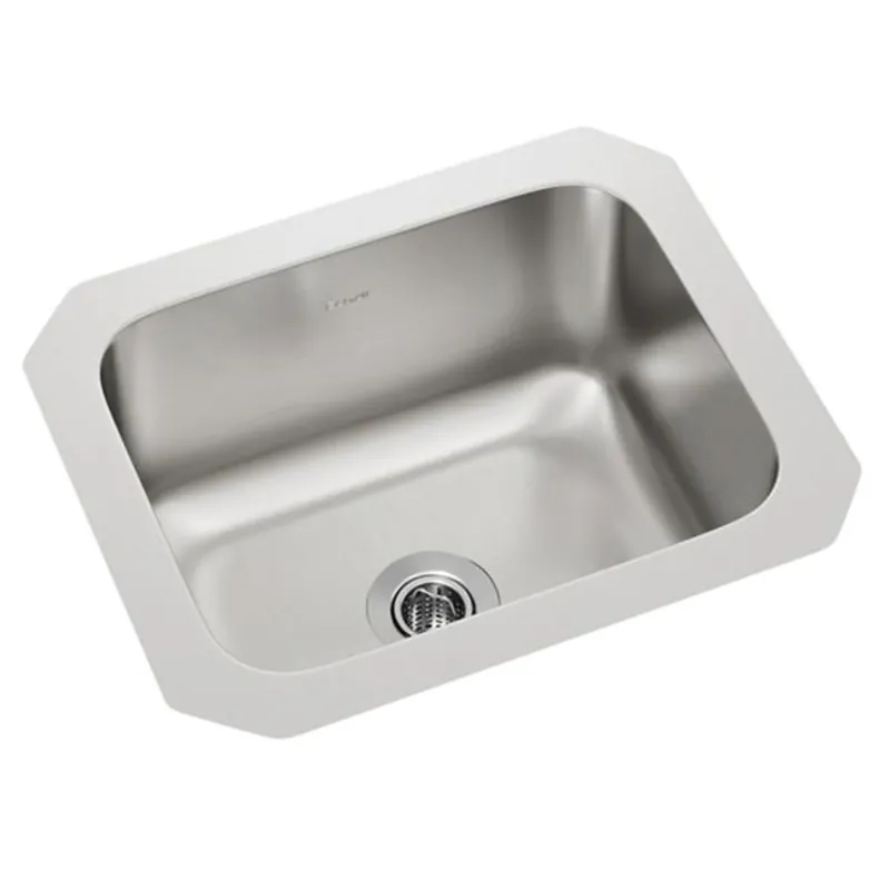 Elkay ELUH129DBG Lustertone Classic Single Bowl Undermount Stainless Steel Bar Sink Kit