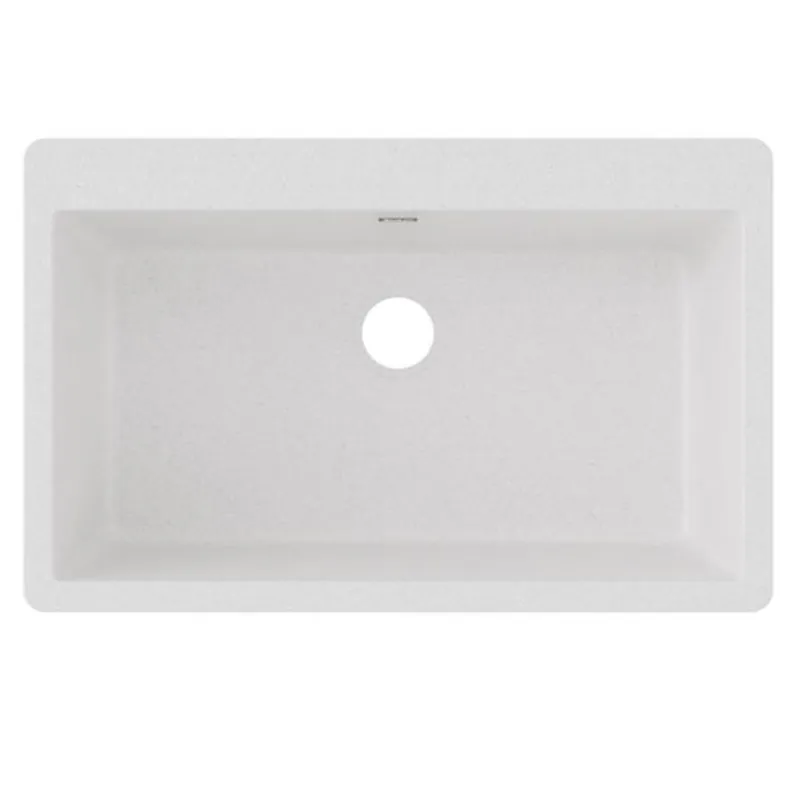 Elkay ELGR13322WH0 Quartz Classic Single Bowl 33 x 20-7/8 in Drop-in Kitchen Sink