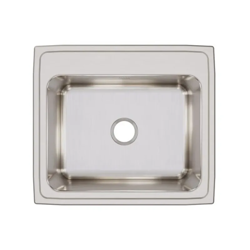 Elkay DLR2522120 Lustertone Classic Stainless Steel Drop-in Sink 25 inches x 22 inches x 12-1/8 inches