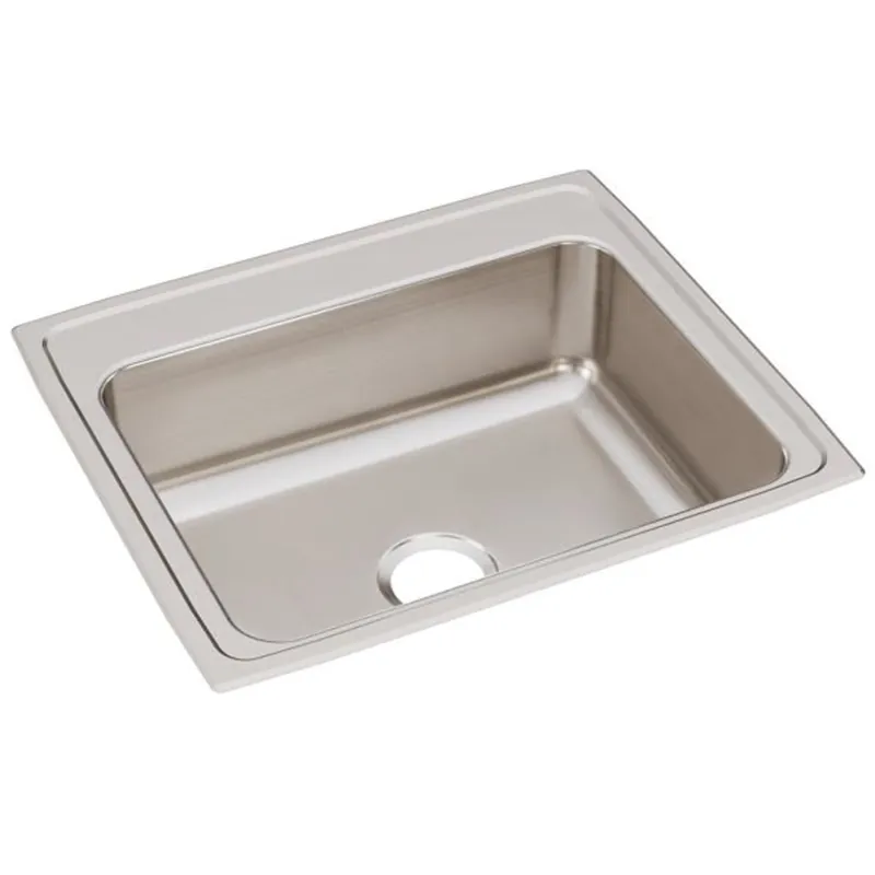 Elkay LR25210 Lustertone Classic Stainless Steel Drop-In Sink 25 inches x 21-1/4 inches x 7-7/8 inches