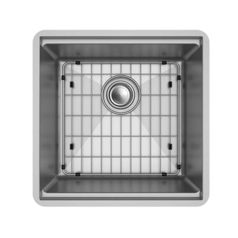 Elkay EFRU17169W Crosstown 16 Gauge Workstation Stainless Steel 18-1/2 inches x 18-1/2 inches x 8-3/4 inches Undermount Sink Kit