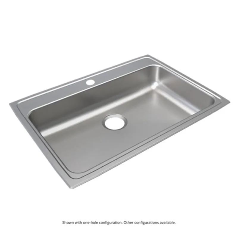 Elkay LRAD3122551 Lustertone 31 x 22 in. 1 Hole Single Bowl Drop-in Kitchen Sink