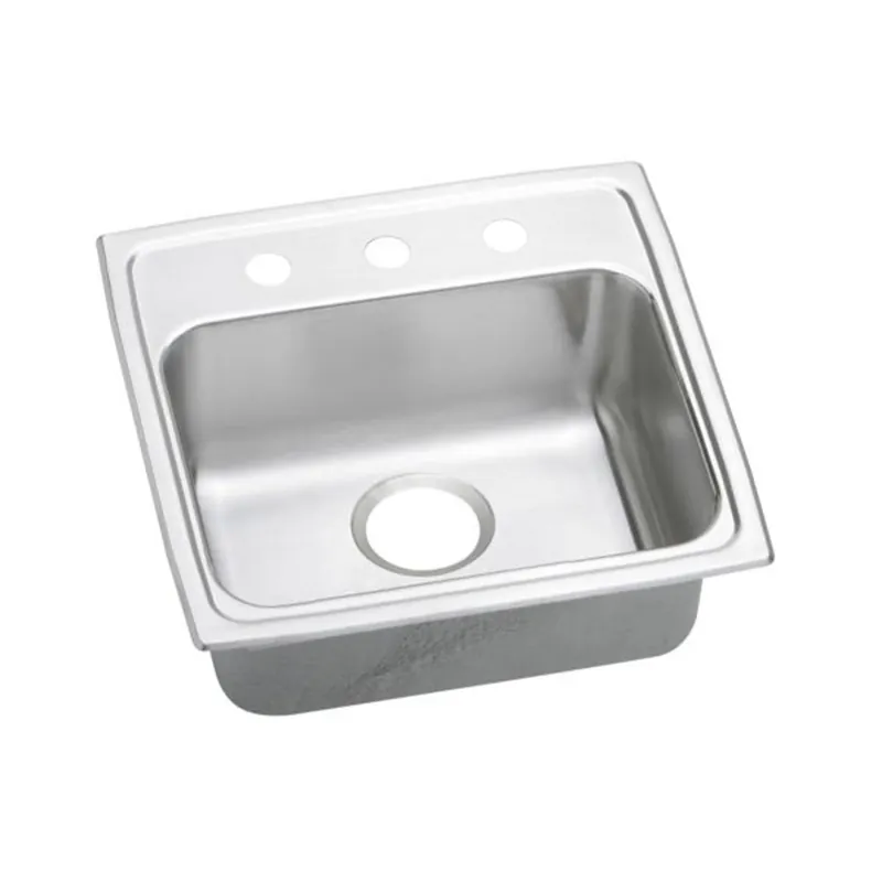 Elkay LRADQ1918503 Lustertone Classic Stainless Steel Sink 19 inches x 18 inches x 5 inches
