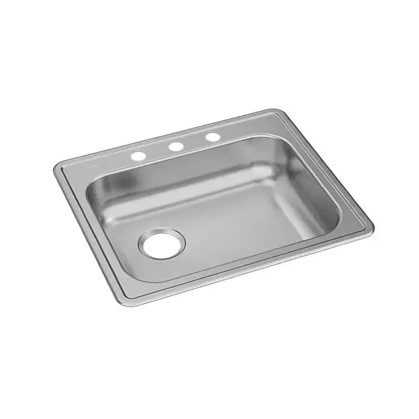 Elkay GE12521L3 Stainless Steel Single Bowl Drop-in Sink 25 inches x 21-1/4 inches x 5-3/8 inches