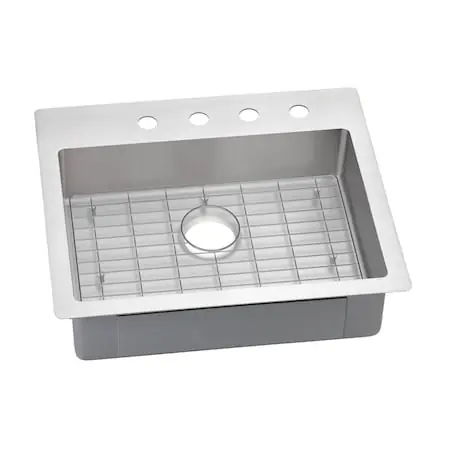 Elkay ECTSRAD25226BG0 Stainless Steel 25 X 22 X 6 Single Dual Mount Ada Sink Kit