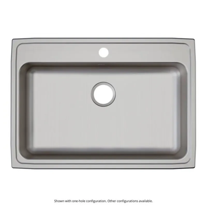 Elkay LRAD312255MR2 Lustertone Classic Stainless Steel Drop-in Sink