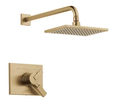 Delta Faucet T17253-CZ-WE Vero 1.75 GPM 2-Handle Single-Function Shower Trim Champagne Bronze