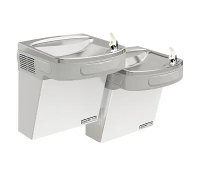Elkay LZSTLG8SC GreenSpec Versatile 8 GPH Indoor Wall-Mount Bi-Level Filtered Drinking Fountain