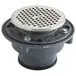 Zurn ZN415-4NL-6B-P Cast Iron Floor Drain with 6 Inches Round Type B Polished Nickel Bronze Strainer