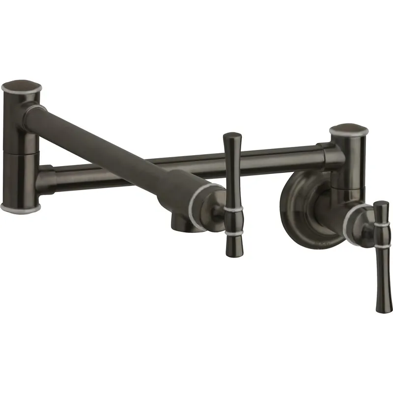Elkay LKEC2091AS Explore Wall Mount Single Hole Pot Filler Kitchen Faucet