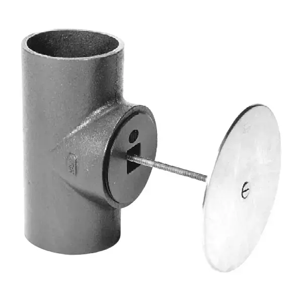 ZURN Z1446-4NH Cleanout with Round Wall Access Cover 4 inches Outlet