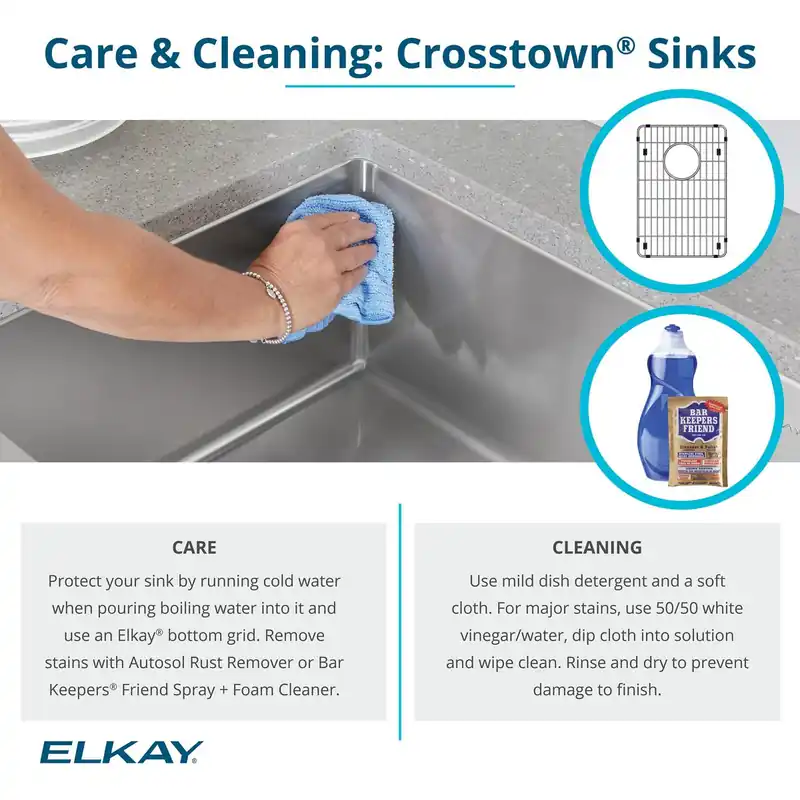 Elkay ECTRUFA32179C 18 Gauge Stainless Steel 31.5 inches X 20.25 inches X 9 inches 50/50 Double Bowl Apron Front Aqua Divide Undermount Kit