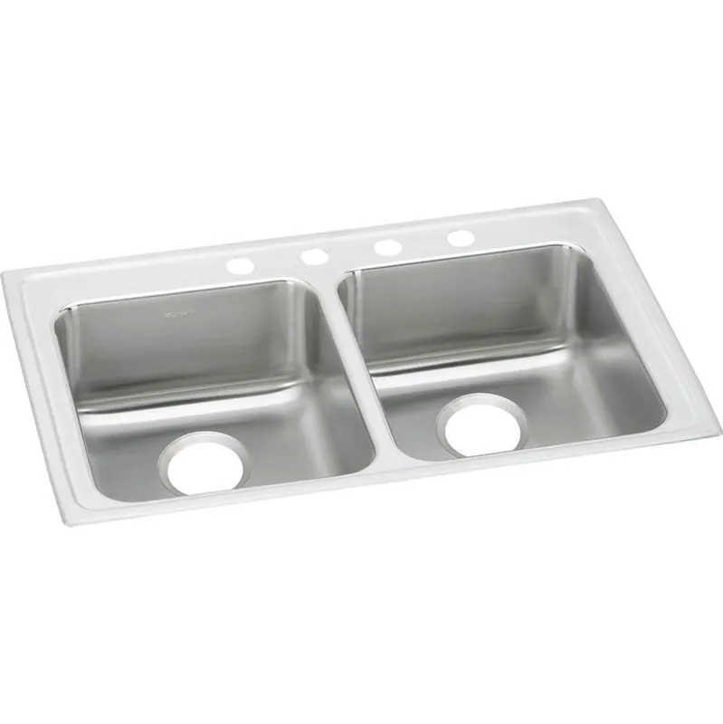 Elkay LRAD2922554 Lustertone Classic Stainless Steel Sink 29 inches x 22 inches x 5-1/2 inches