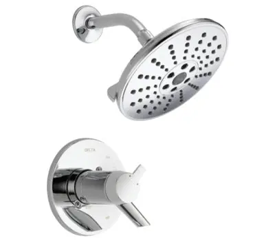 Delta Faucet T17T261-H2O Compel TempAssure 17T Series H2Okinetic 1.75 GPM 2-Handle 3-Function Shower Trim