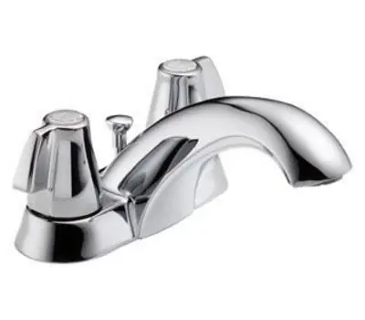 DELTA FAUCET 2520LF Classic 4 in. 2 Blade Handles Centerset Bathroom Faucet