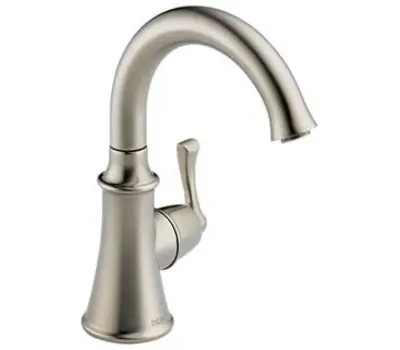 Delta Faucet 1914-SS-DST 1-Handle High Arc Swivel Beverage Faucet Stainless Steel