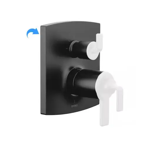 DELTA FAUCET T75P506-BLLHP Kintsu Pressure Balance Valve Trim with Integrated 3-Function Diverter Trim - Less Handles