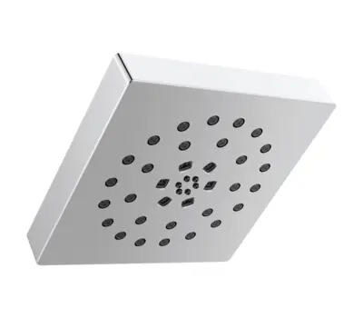 Delta Faucet 52484 H2Okinetic 1.75 GPM 4-Function Square Raincan Showerhead
