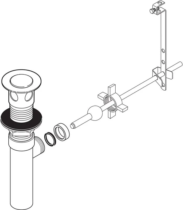 Delta Faucet RP38958 Lavatory Drain Assembly in Polished Chrome