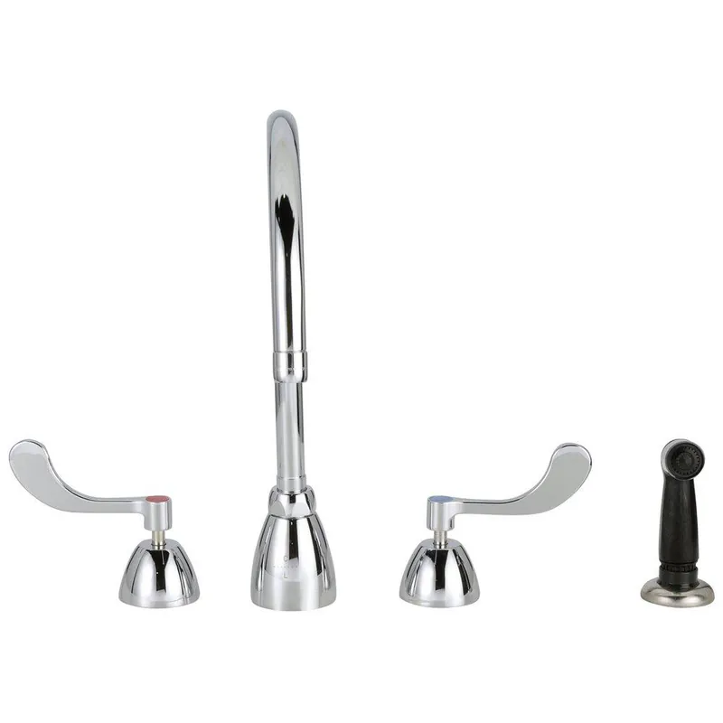 Zurn Z831C4-XL-HS AquaSpec Two Handle Widespread Bathroom Sink Faucet in Polished Chrome