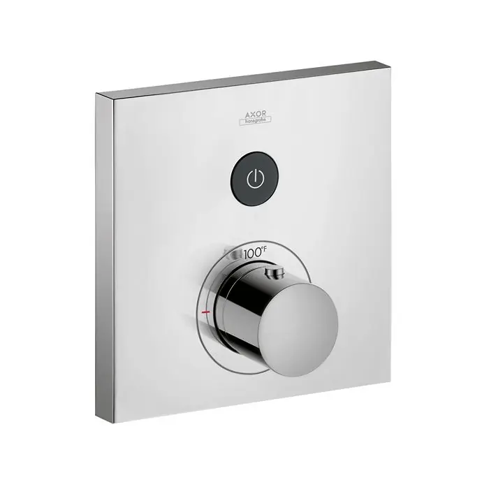 HANSGROHE 36714001 Axor ShowerSelect Square Thermostatic 1-Function Trim