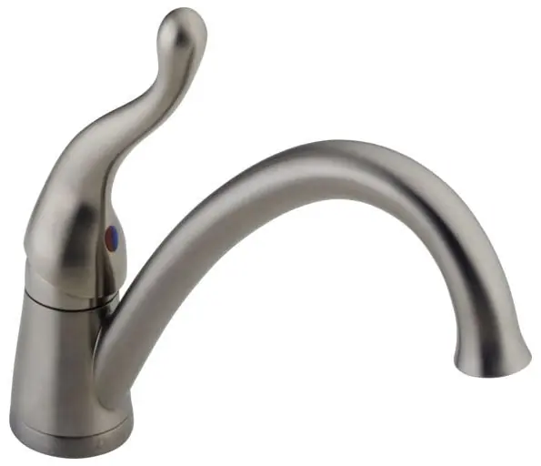 Delta Faucet 117-SSWF Kitchen Faucet Deck Mount Single Handle