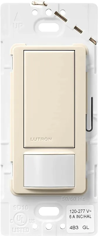 Lutron MS-OPS6M2-DV-LA Motion Sensor Switch 6-Amp Single-Pole Light Almond