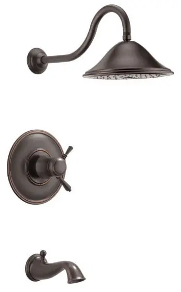 Delta Faucet T60410-RB Tub and Shower Trim Set Venetian Bronze