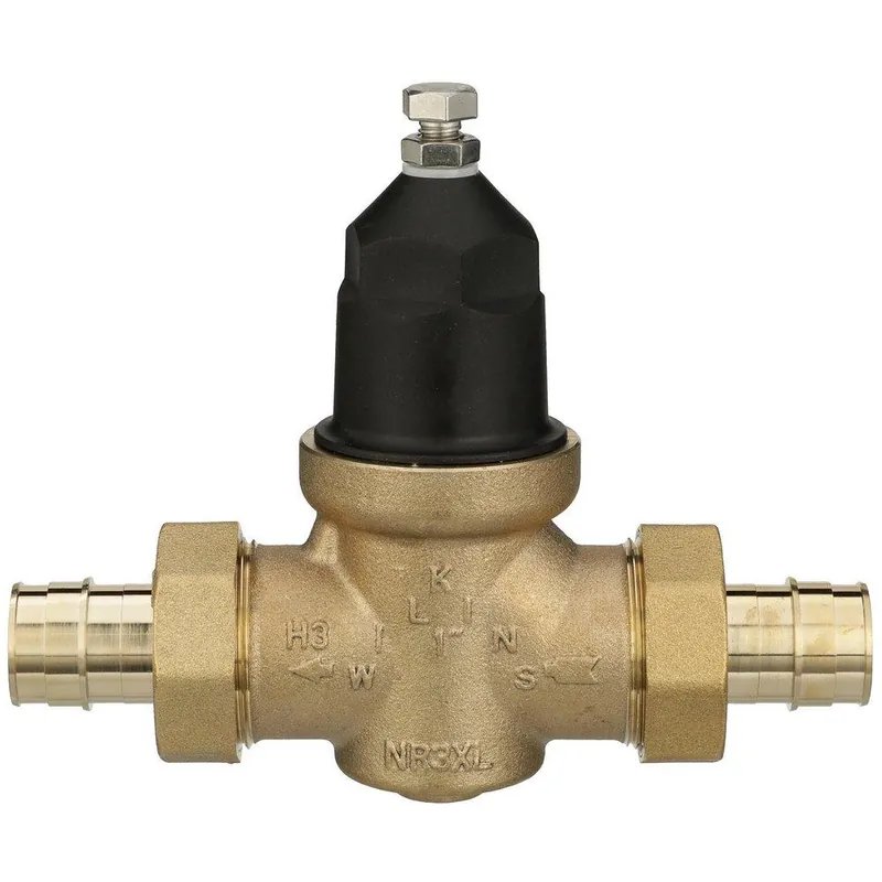 Zurn 1-NR3XLDUPEXF1960 NR3XL 1 in. 400 psi Cast Bronze Double Union PEX Pressure Reducing Valve