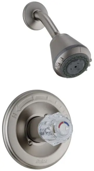 Delta Faucet 1424-NNLHP Brilliance Pearl Nickel Wall Mount Pressure Balancing Shower Faucet