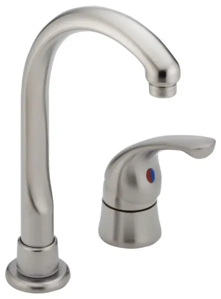 Delta Faucet 190-SS Bar Faucet Brilliance Stainless Single Handle Deck Mount