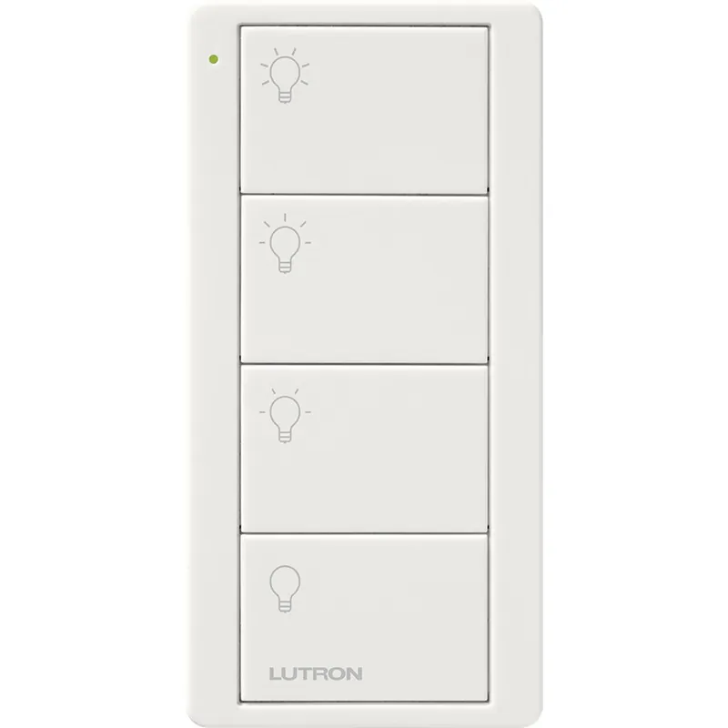 Lutron PJ2-4B-WH-L31P Pico Wireless Control 4-Button Lighting Control