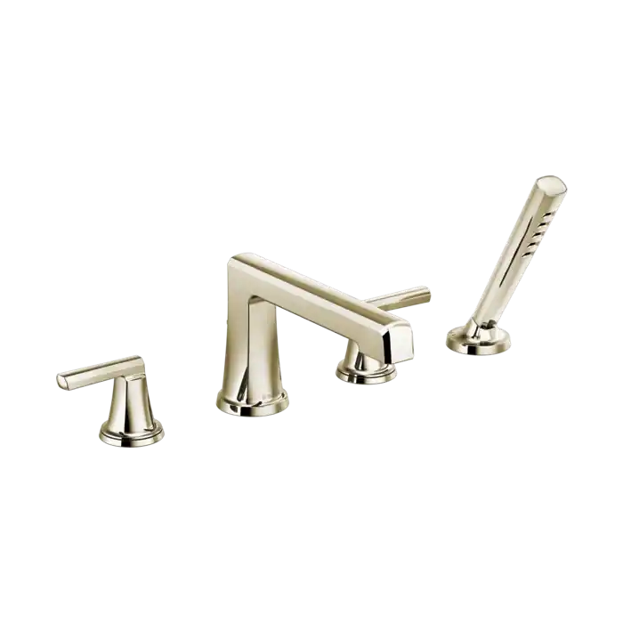 Delta T67498-PNLHP Brizo Levoir: Roman Tub Faucet With Handshower - Less Handles