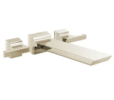 Delta T5799-PNWL Pivotal 2-Handle Wall-Mount Tub Filler Trim Polished Nickel