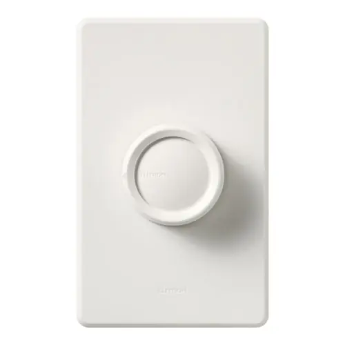 Lutron FS-5FH-DK Lutron Rotary Fan Control, Fan Controls with 2 Rotate On/Off Knobs 1 WH, 1 IV - Fully Variable