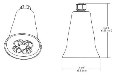 Delta Faucet RP46384-SS 3-1/4 Diameter 1.5 GPM Brilliance Stainless 1-Setting Full Spray H2Okinetic Spray