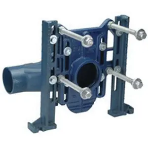 Zurn P1203-NR4 Dura Coated Cast Iron Right Hand Inlet Adjustable Horizontal Water Closet Carrier Body 4 in