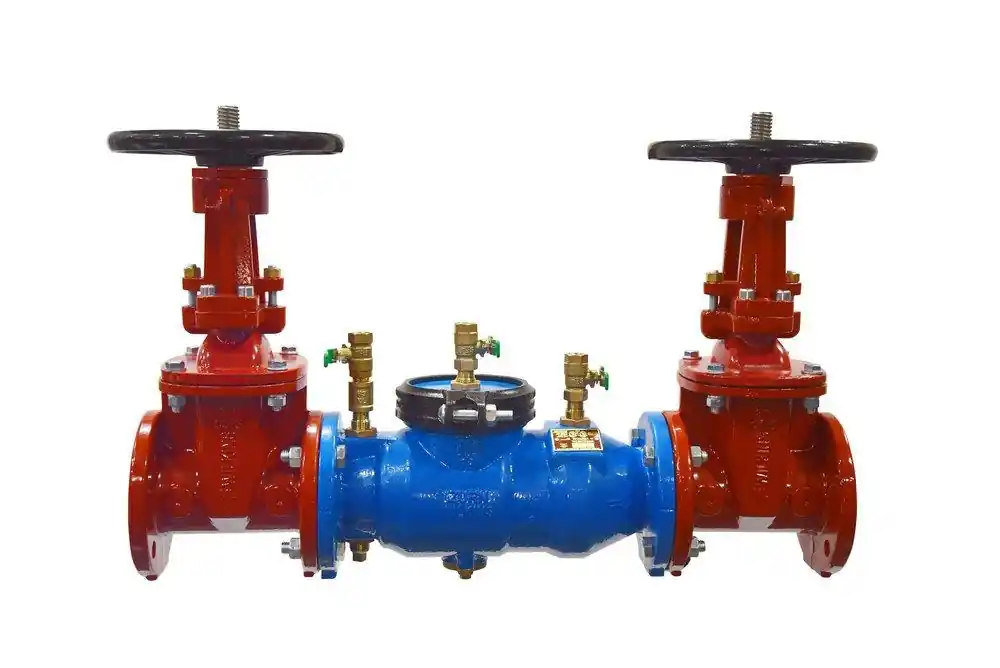 Zurn 3-350OSY 350 3 in. Epoxy Coated Ductile Iron Flanged 175 psi Backflow Preventer
