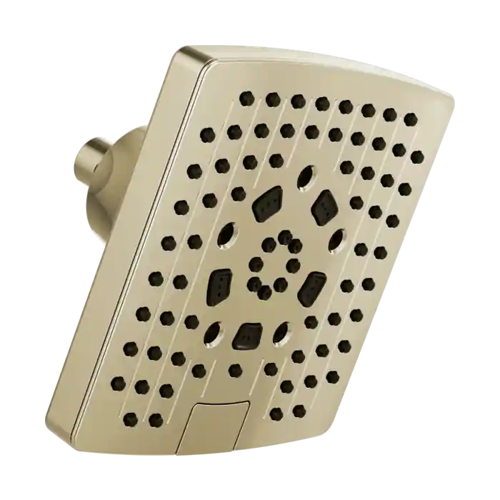 Delta 87406-PN-2.5 Brizo Brizo Universal Showering: 7 Linear Square H2Okinetic Multi-Function Wall Mount Shower Head - 2.5 GPM